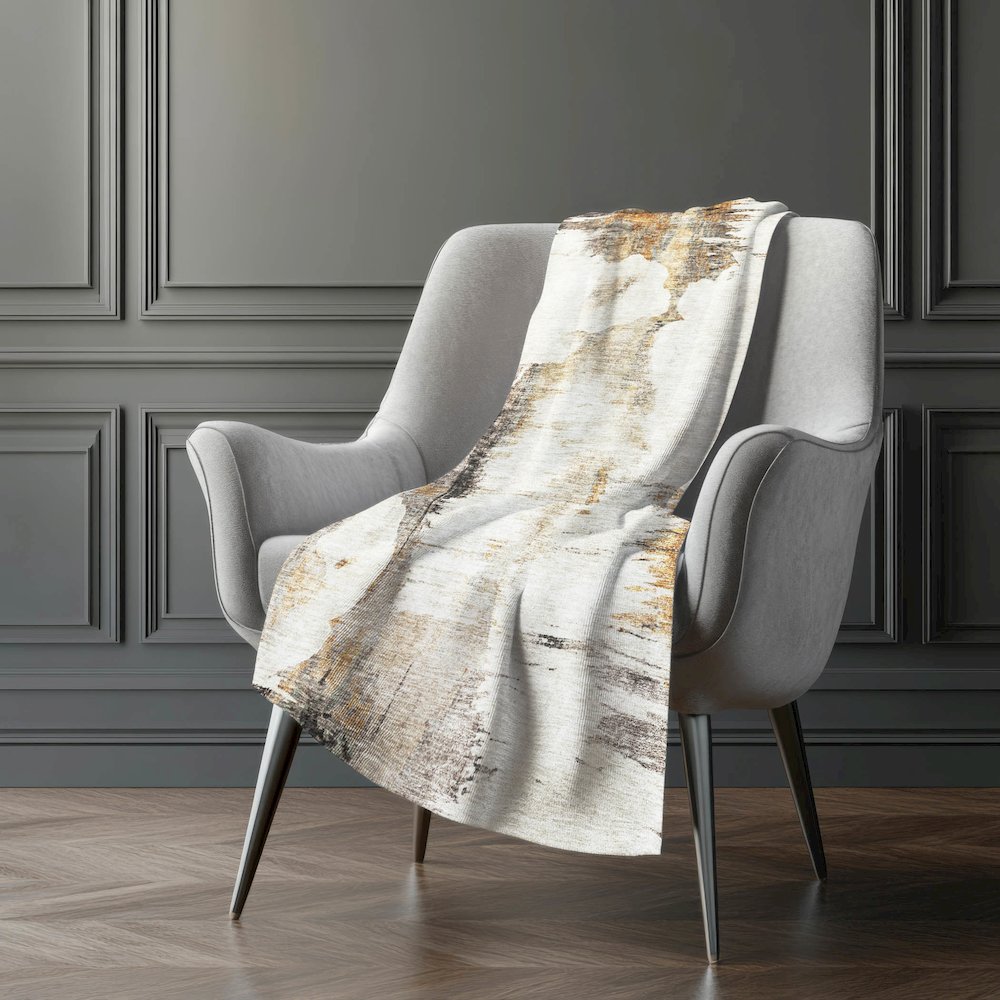 Premium Machine Washable ASB710 Beige 50" x 70" Sherpa Throw Blanket. Picture 5