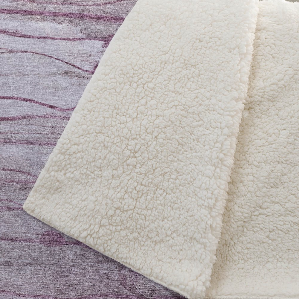 Premium Machine Washable ASB712 Plum 50" x 70" Sherpa Throw Blanket. Picture 2