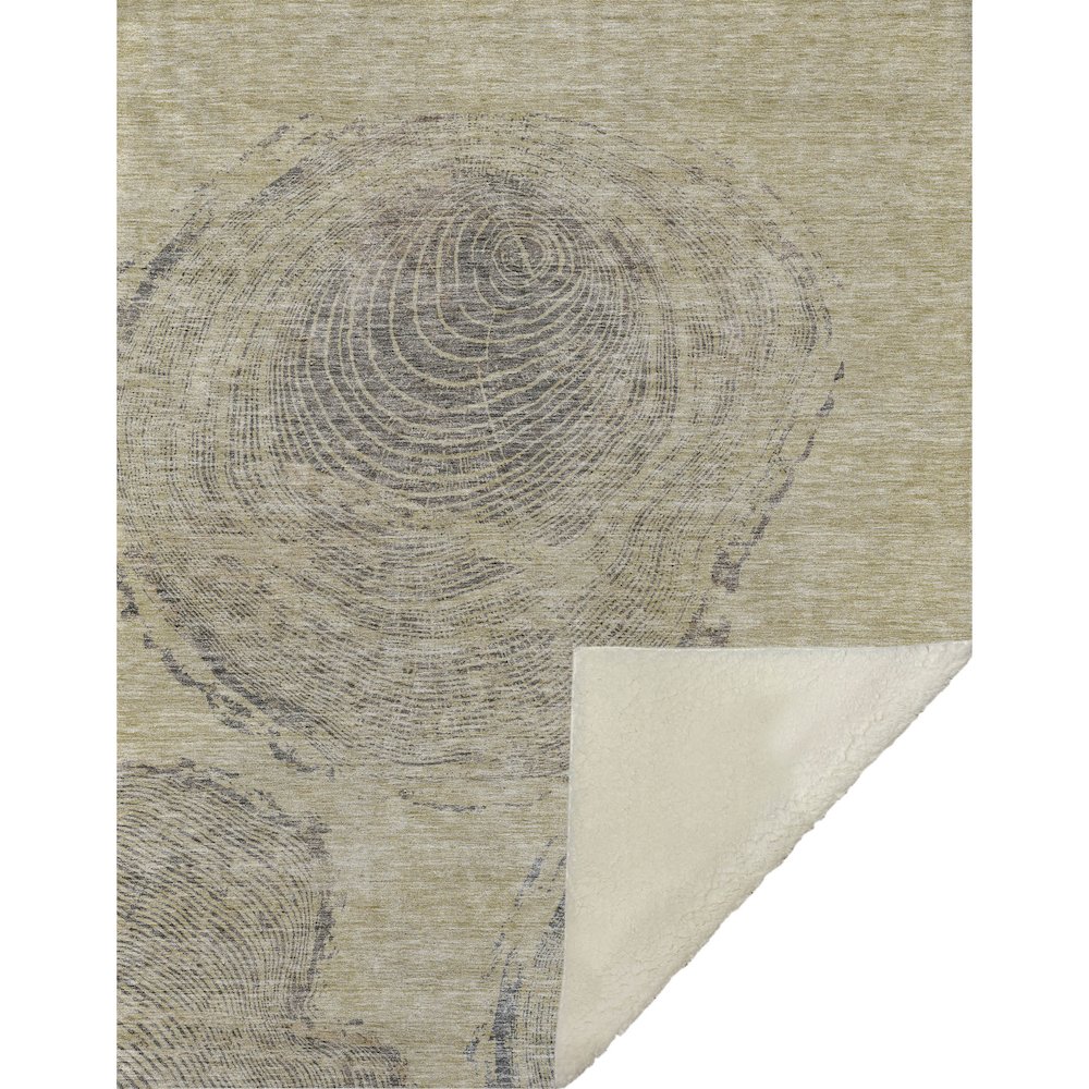 Premium Machine Washable ASB713 Beige 50" x 70" Sherpa Throw Blanket. Picture 1