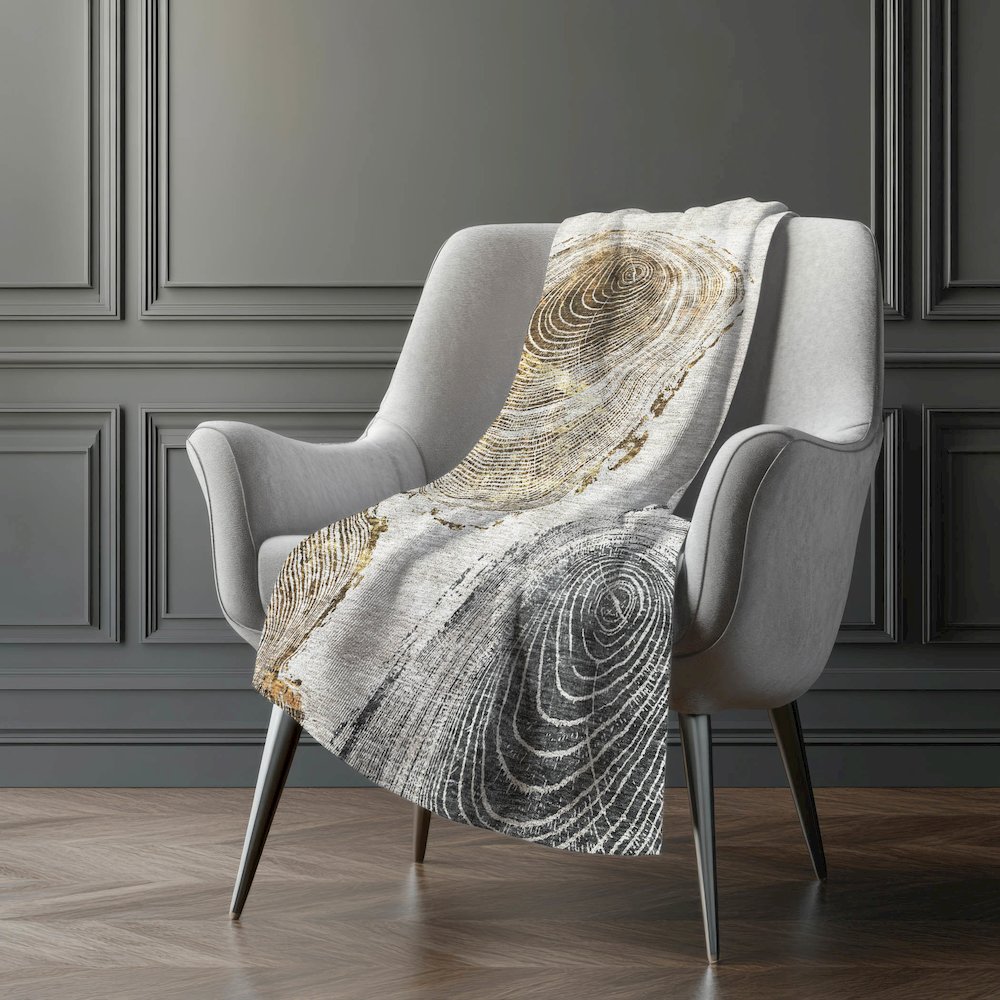 Premium Machine Washable ASB713 Taupe 50" x 70" Sherpa Throw Blanket. Picture 5