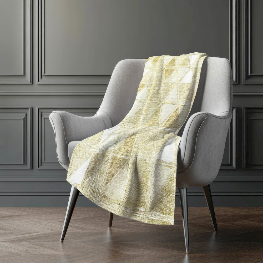 Premium Machine Washable ASB722 Khaki 50" x 70" Sherpa Throw Blanket. Picture 5