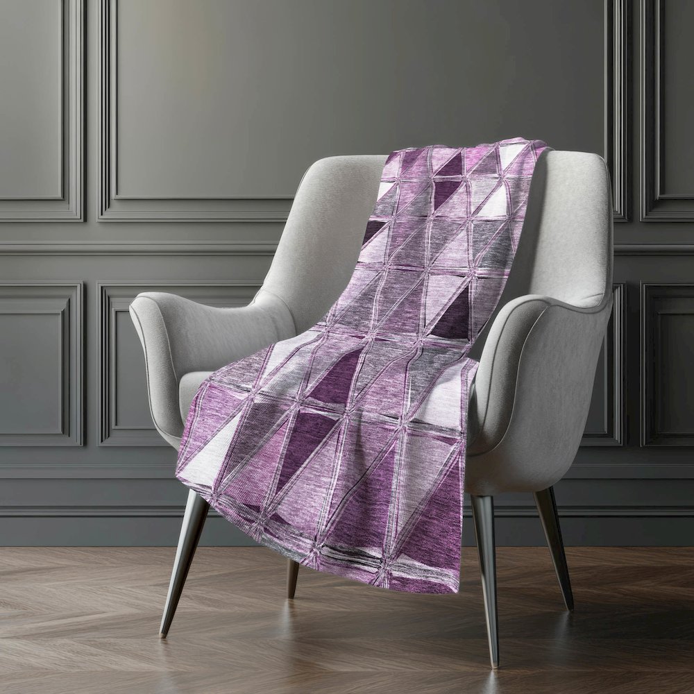 Premium Machine Washable ASB722 Merlot 50" x 70" Sherpa Throw Blanket. Picture 5