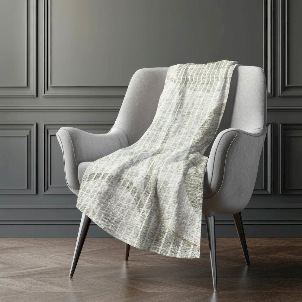 Premium Machine Washable ASB723 Taupe 50" x 70" Sherpa Throw Blanket. Picture 5
