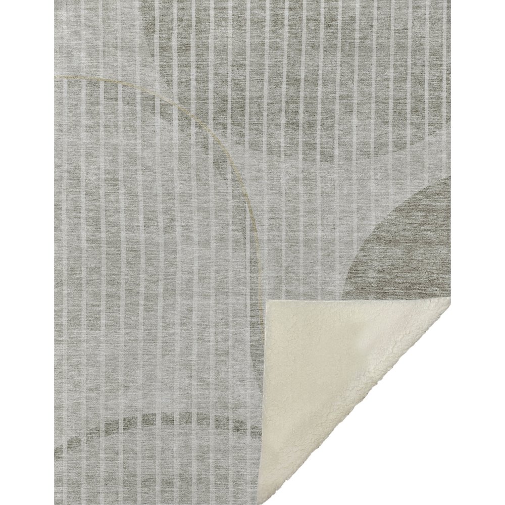 Premium Machine Washable ASB723 Taupe 50" x 70" Sherpa Throw Blanket. Picture 1