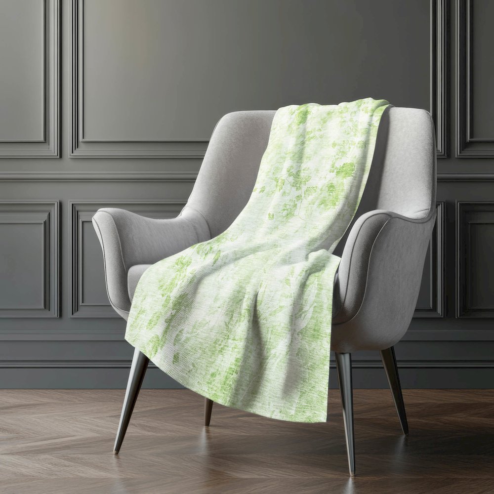 Premium Machine Washable ASB724 Aloe 50" x 70" Sherpa Throw Blanket. Picture 5