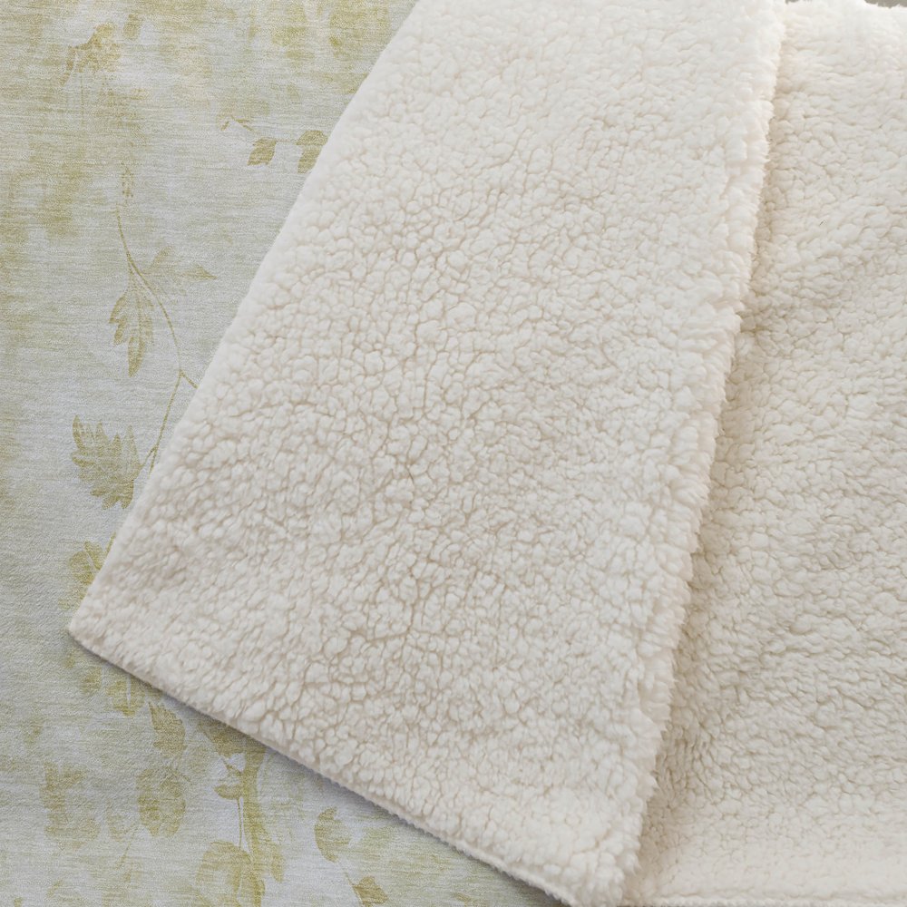 Premium Machine Washable ASB724 Gold 50" x 70" Sherpa Throw Blanket. Picture 2