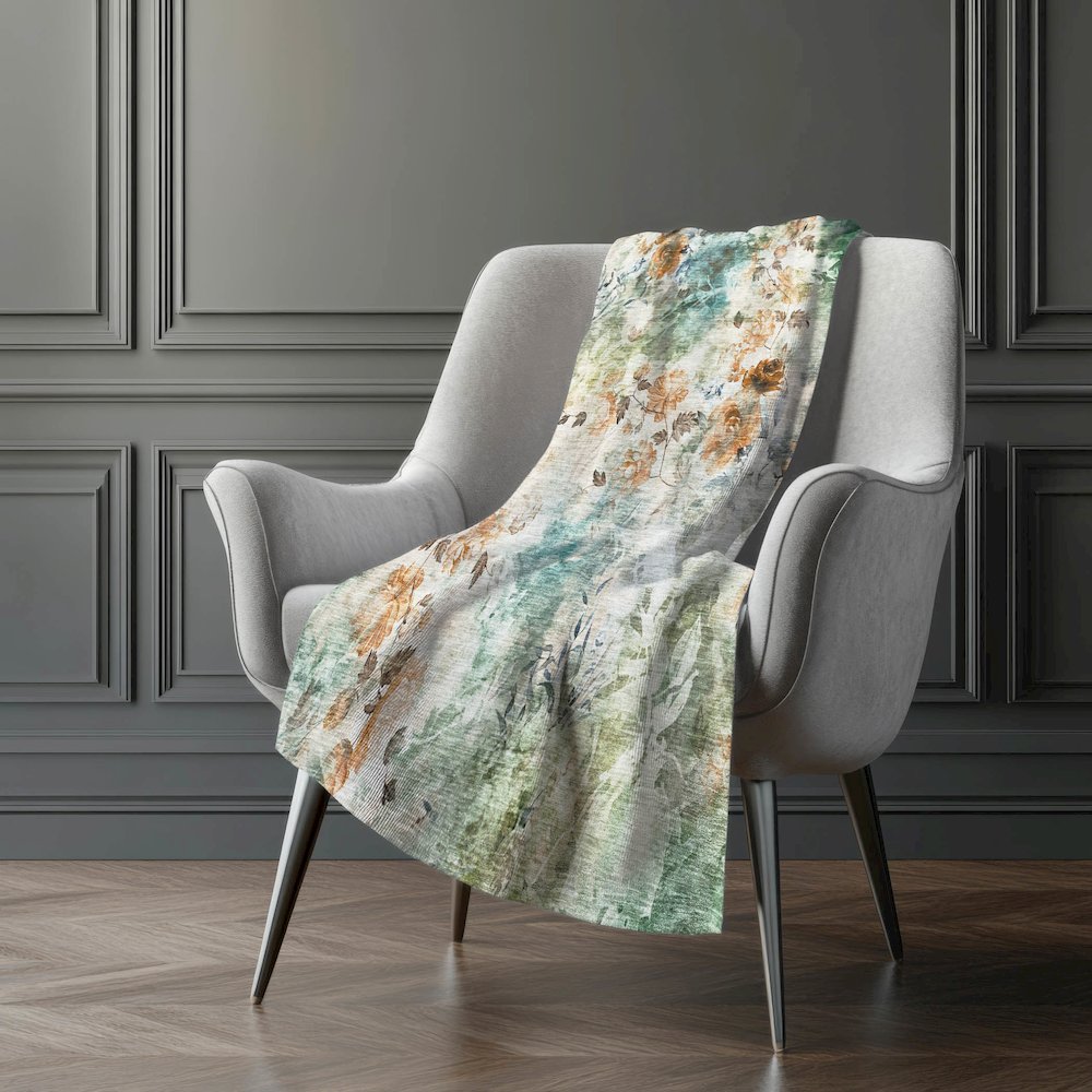 Premium Machine Washable ASB724 Teal 50" x 70" Sherpa Throw Blanket. Picture 5