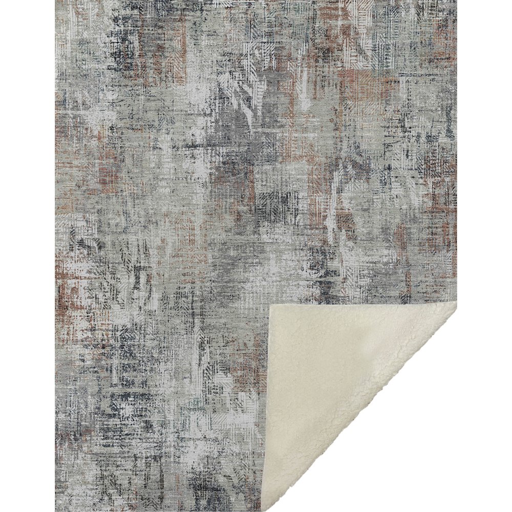 Premium Machine Washable ASB725 Taupe 50" x 70" Sherpa Throw Blanket. Picture 1