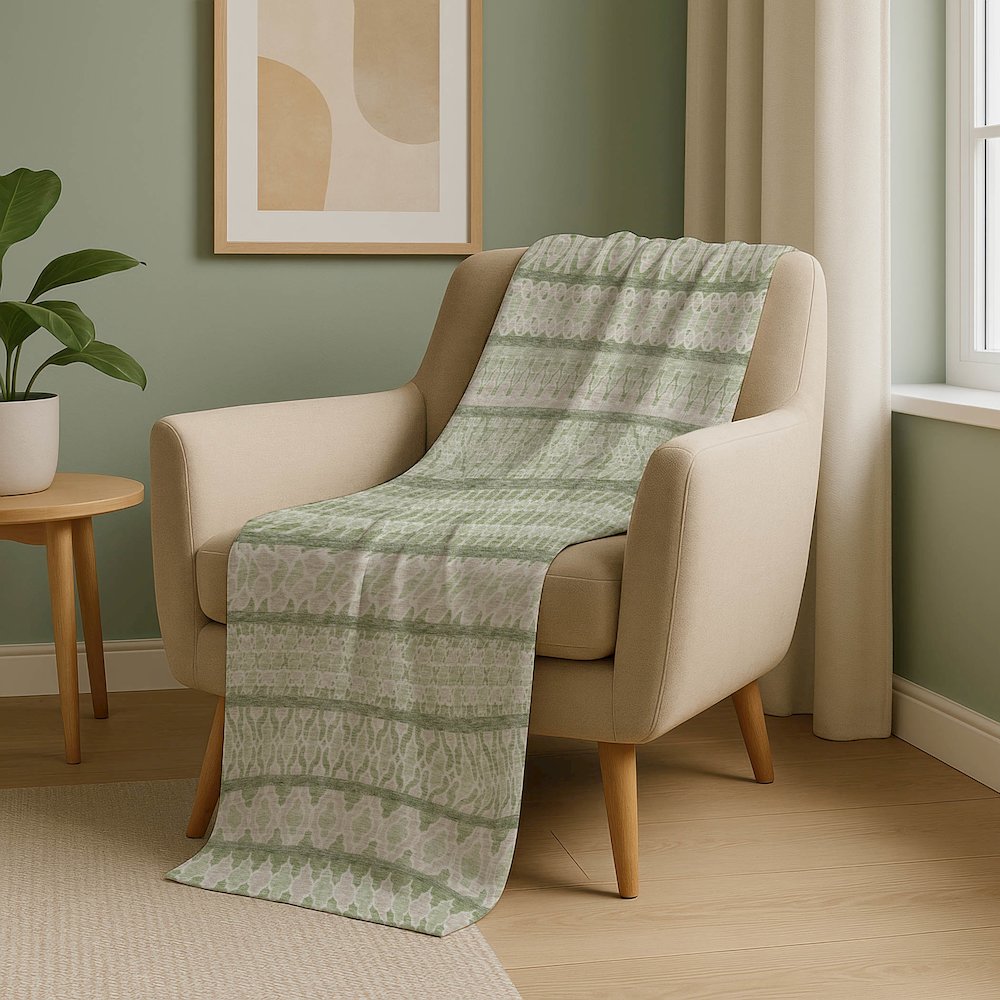 Premium Machine Washable ASB726 Aloe 50" x 70" Sherpa Throw Blanket. Picture 5