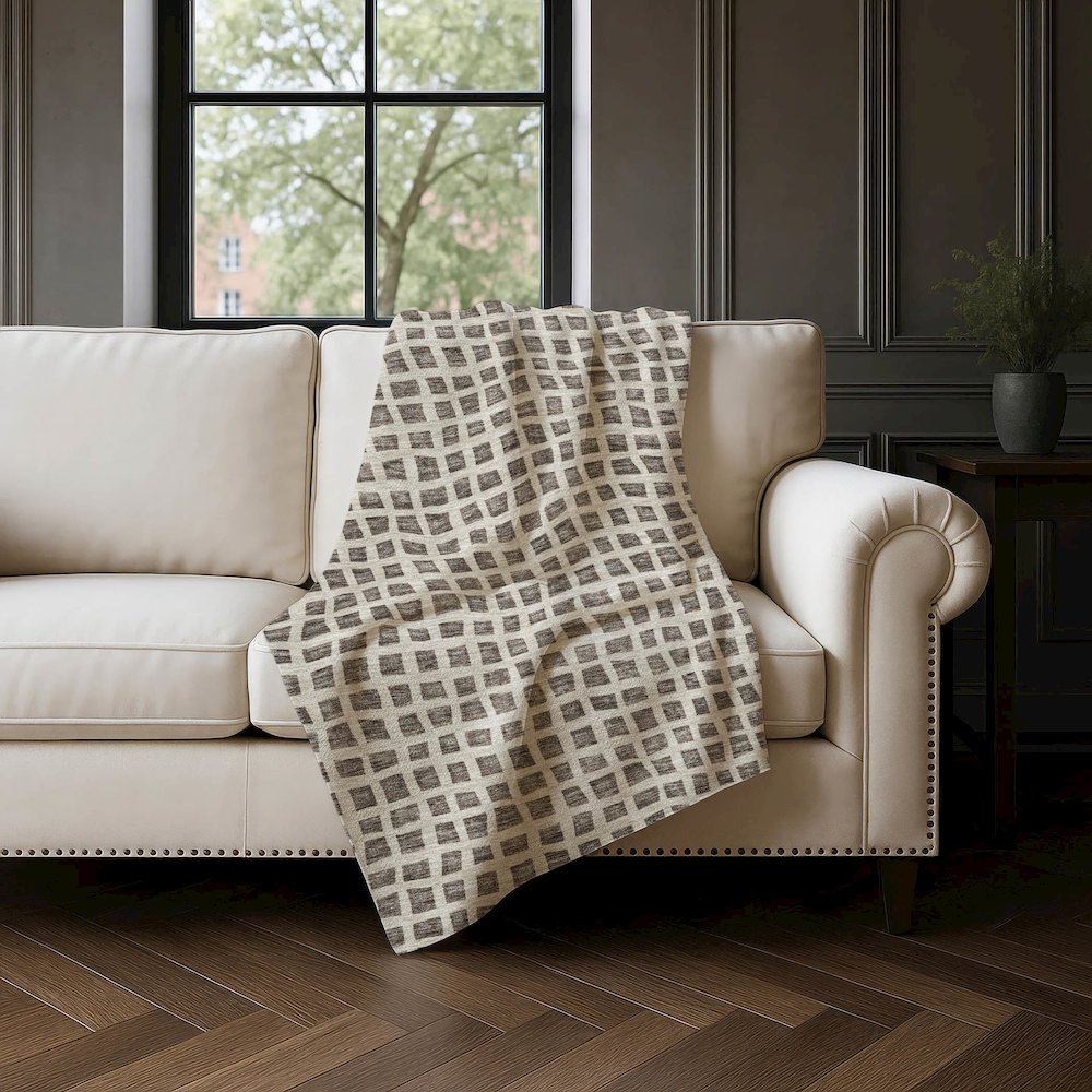 Premium Machine Washable ASB727 Brown 50" x 70" Sherpa Throw Blanket. Picture 4