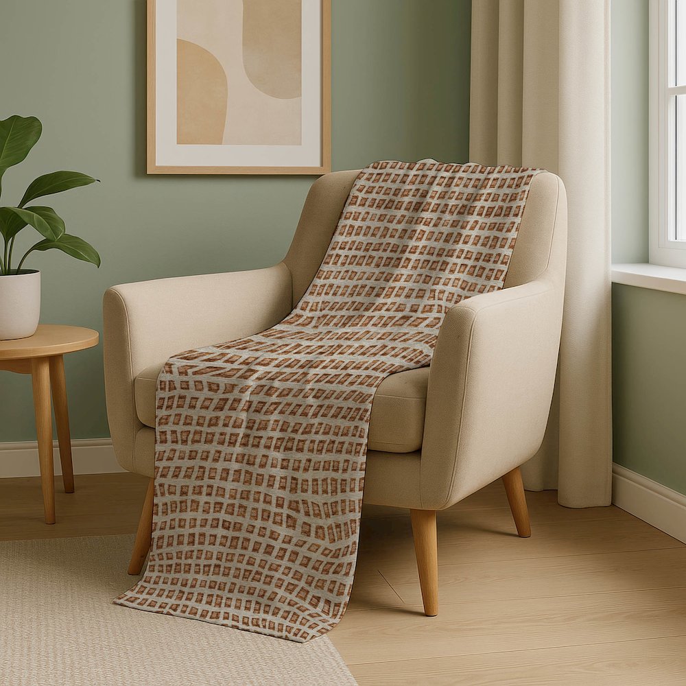 Premium Machine Washable ASB727 Paprika 50" x 70" Sherpa Throw Blanket. Picture 5