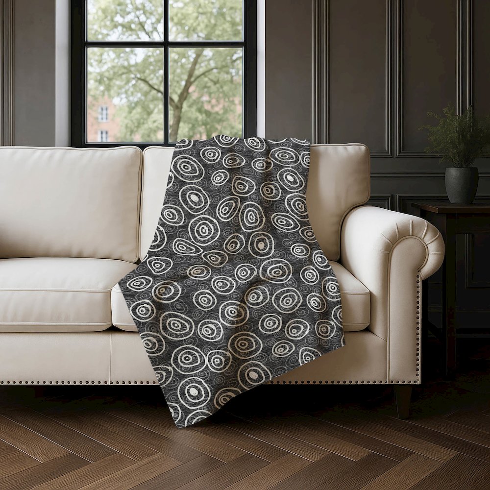 Premium Machine Washable ASB728 Black 50" x 70" Sherpa Throw Blanket. Picture 4