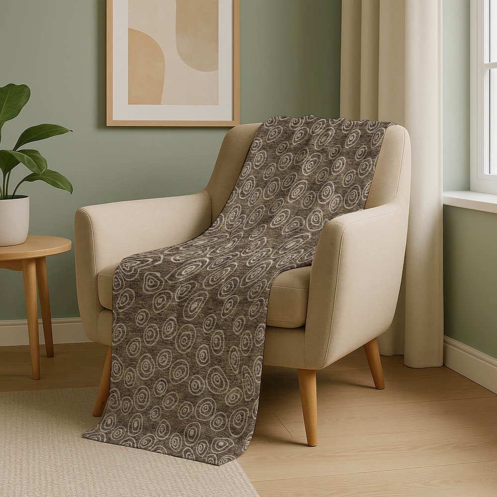 Premium Machine Washable ASB728 Brown 50" x 70" Sherpa Throw Blanket. Picture 5