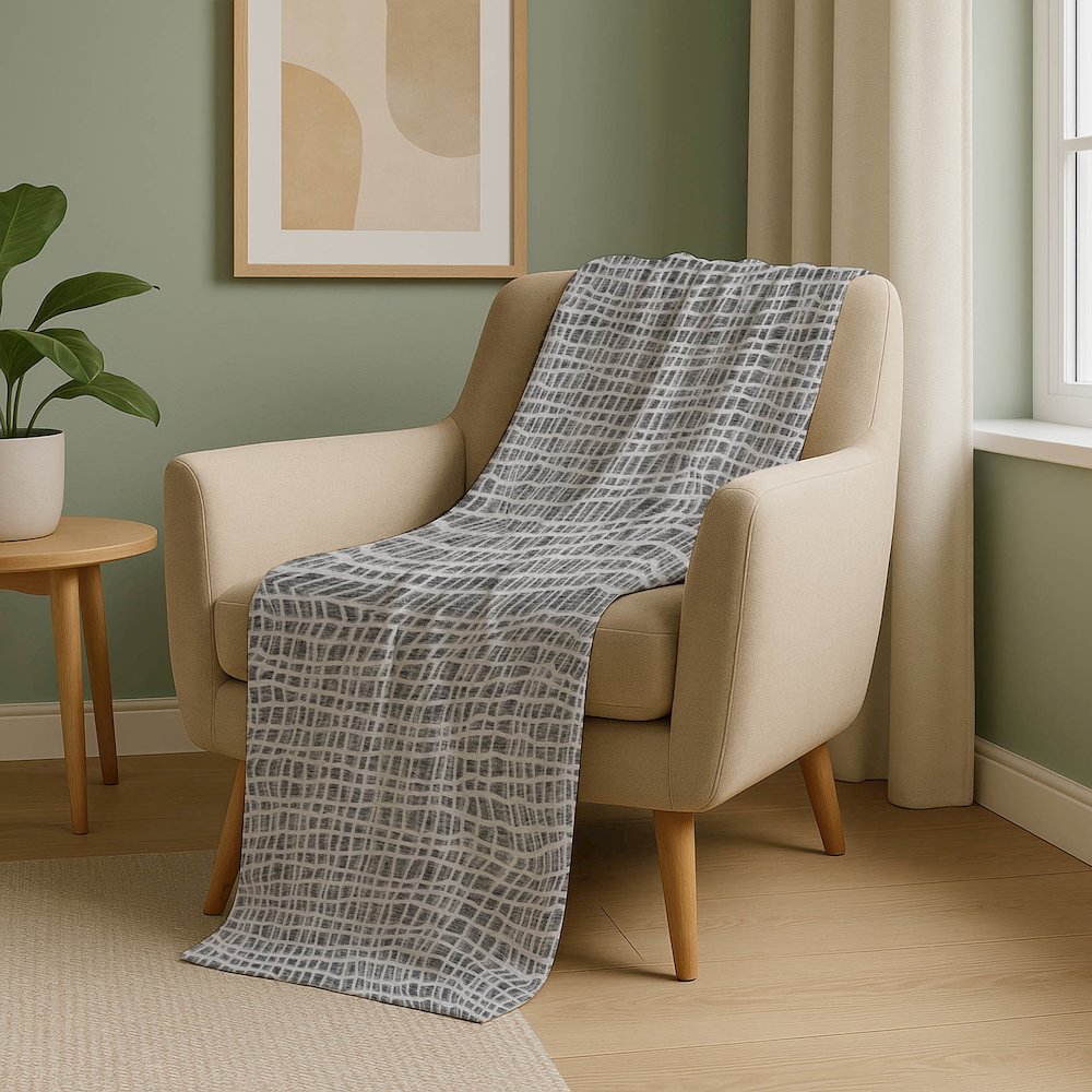 Premium Machine Washable ASB729 Gray 50" x 70" Sherpa Throw Blanket. Picture 5