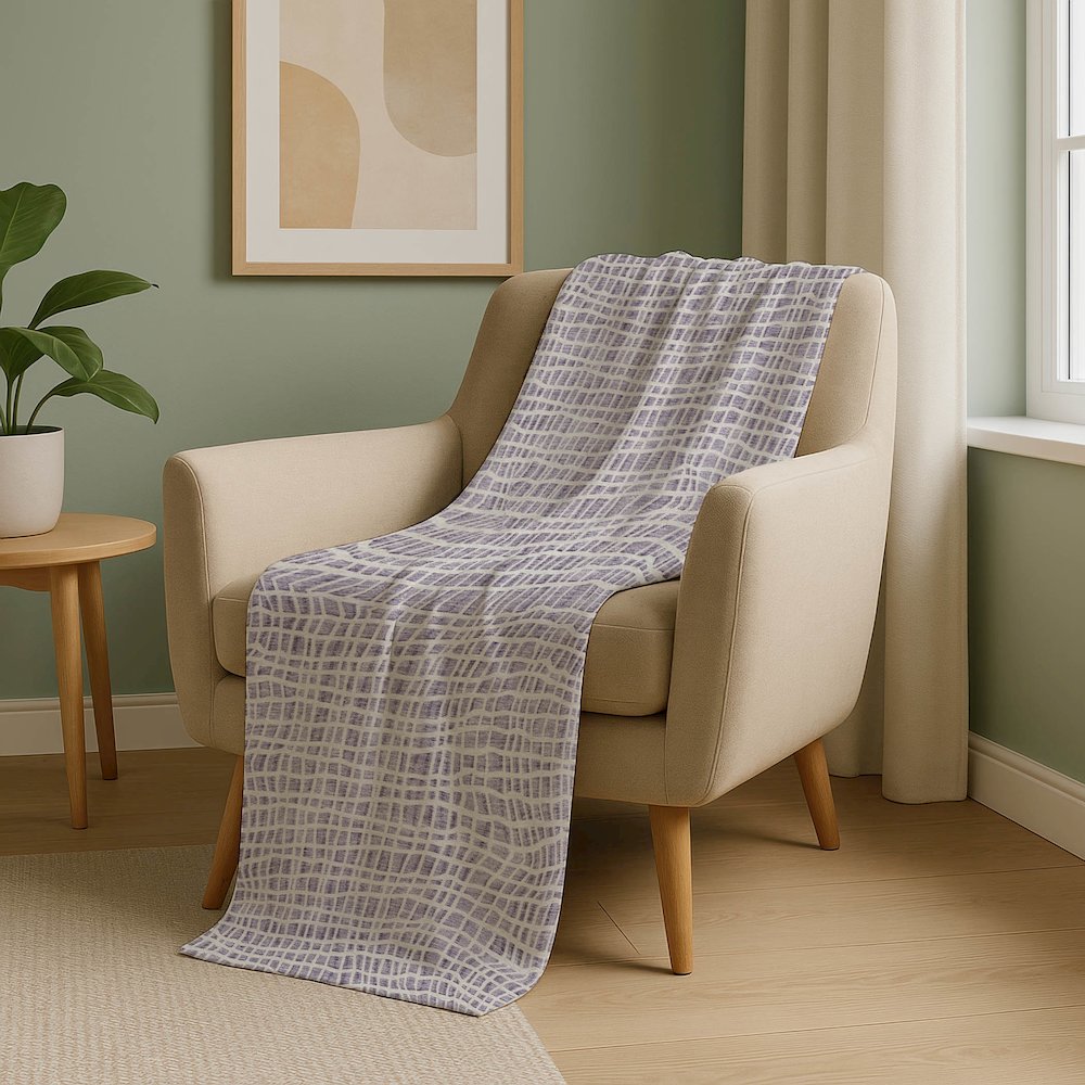 Premium Machine Washable ASB729 Lilac 50" x 70" Sherpa Throw Blanket. Picture 5