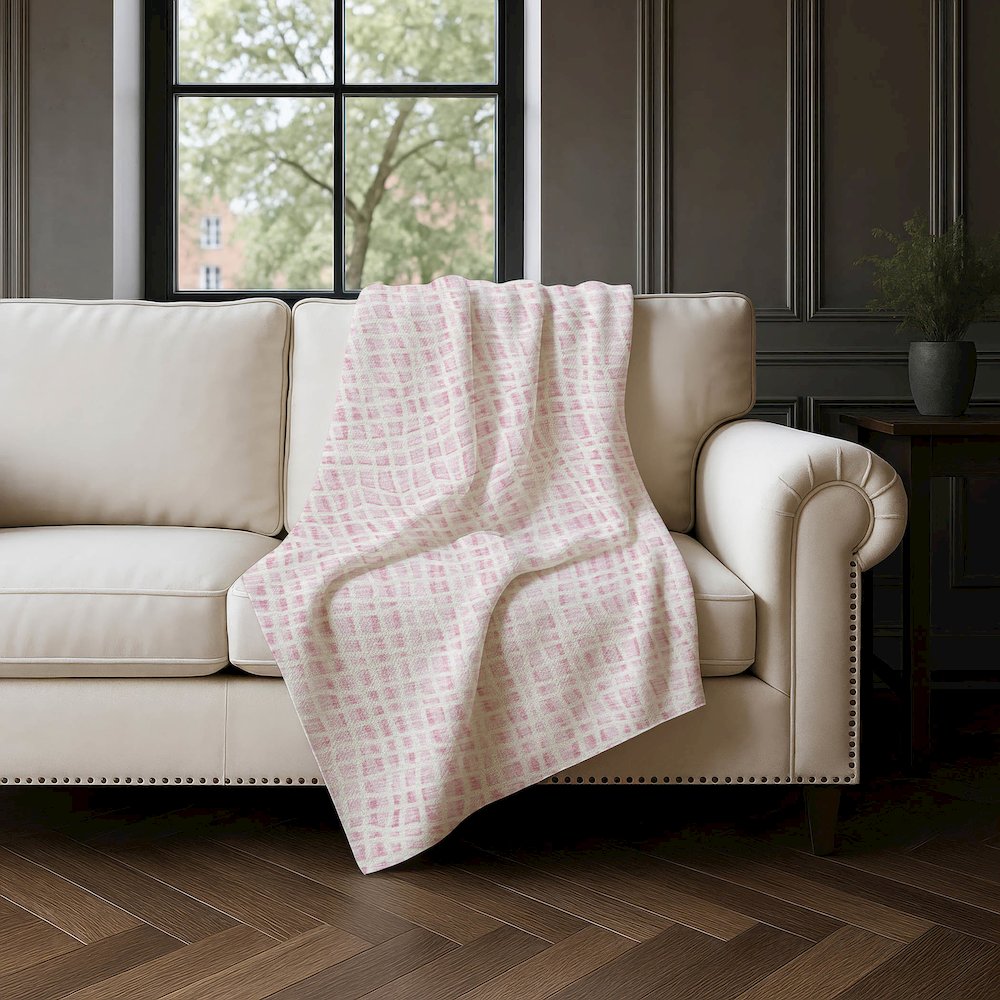 Premium Machine Washable ASB729 Pink 50" x 70" Sherpa Throw Blanket. Picture 4