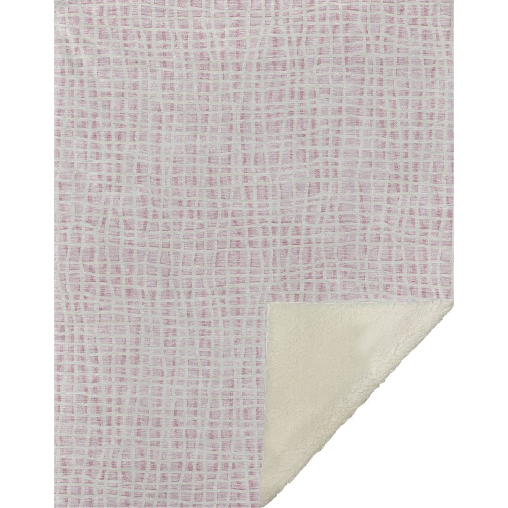 Premium Machine Washable ASB729 Pink 50" x 70" Sherpa Throw Blanket. Picture 1