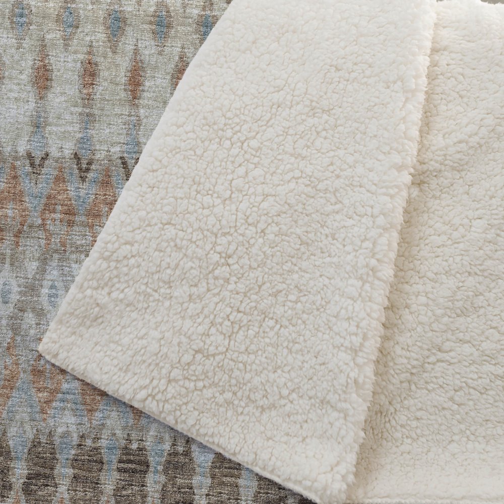 Premium Machine Washable ASB72 Canyon 50" x 70" Sherpa Throw Blanket. Picture 2