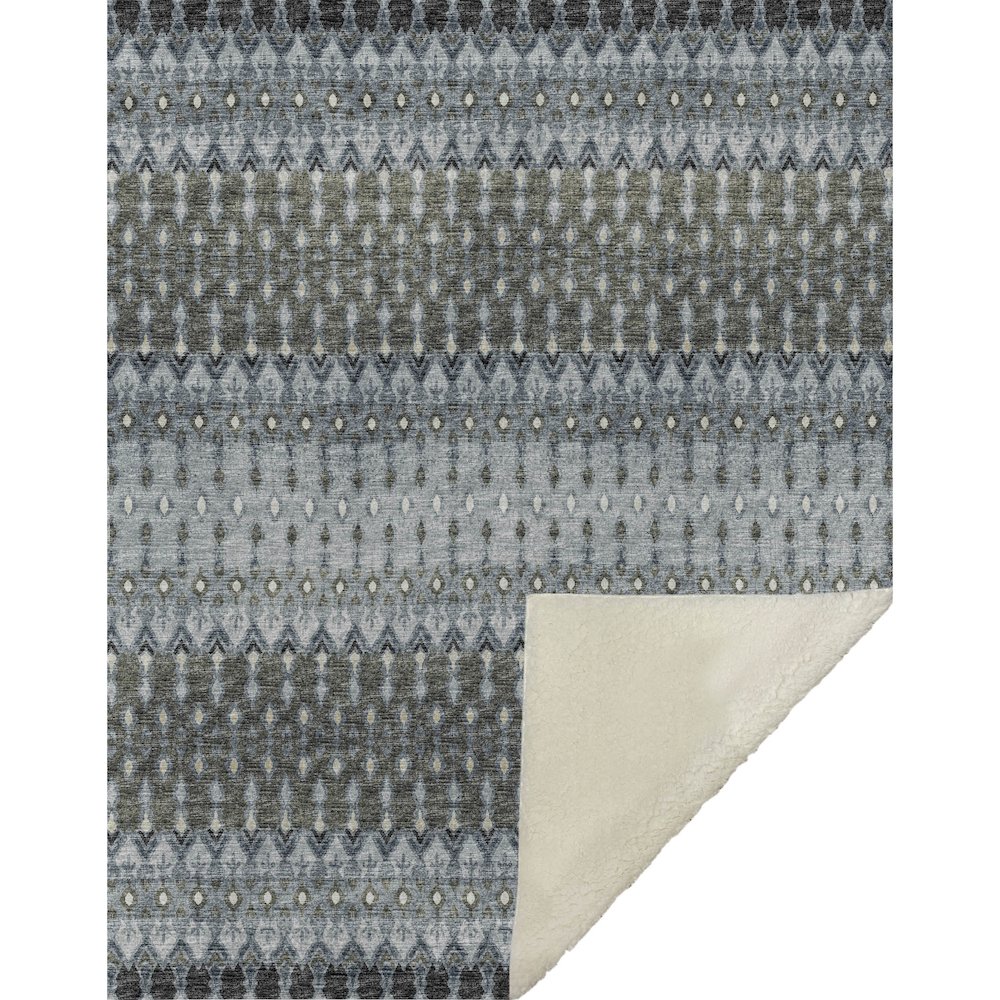 Premium Machine Washable ASB72 Moody 50" x 70" Sherpa Throw Blanket. Picture 1