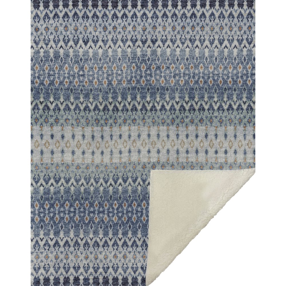 Premium Machine Washable ASB72 Seaglass 50" x 70" Sherpa Throw Blanket. Picture 1