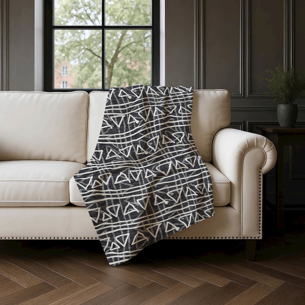 Premium Machine Washable ASB730 Black 50" x 70" Sherpa Throw Blanket. Picture 4