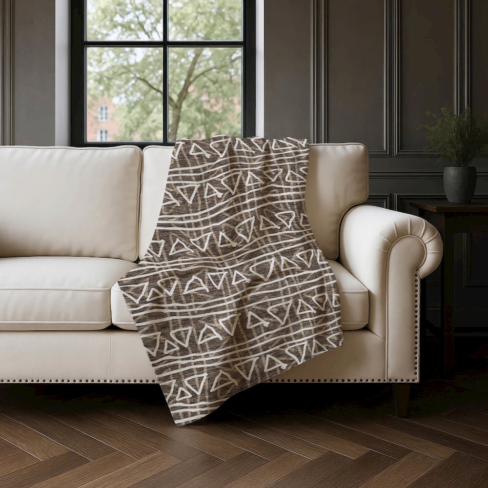 Premium Machine Washable ASB730 Chocolate 50" x 70" Sherpa Throw Blanket. Picture 4