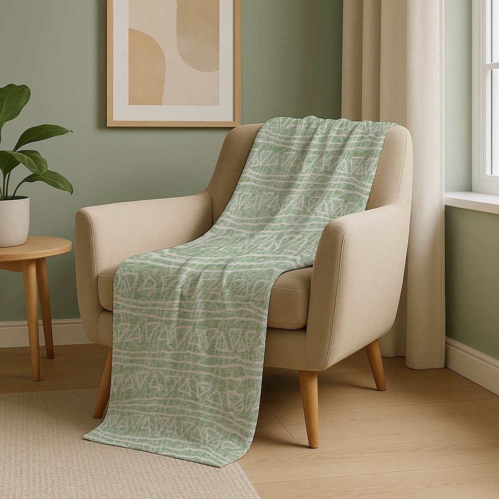 Premium Machine Washable ASB730 Mint 50" x 70" Sherpa Throw Blanket. Picture 5