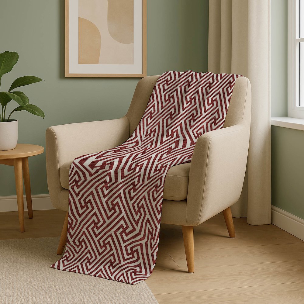 Premium Machine Washable ASB731 Merlot 50" x 70" Sherpa Throw Blanket. Picture 5