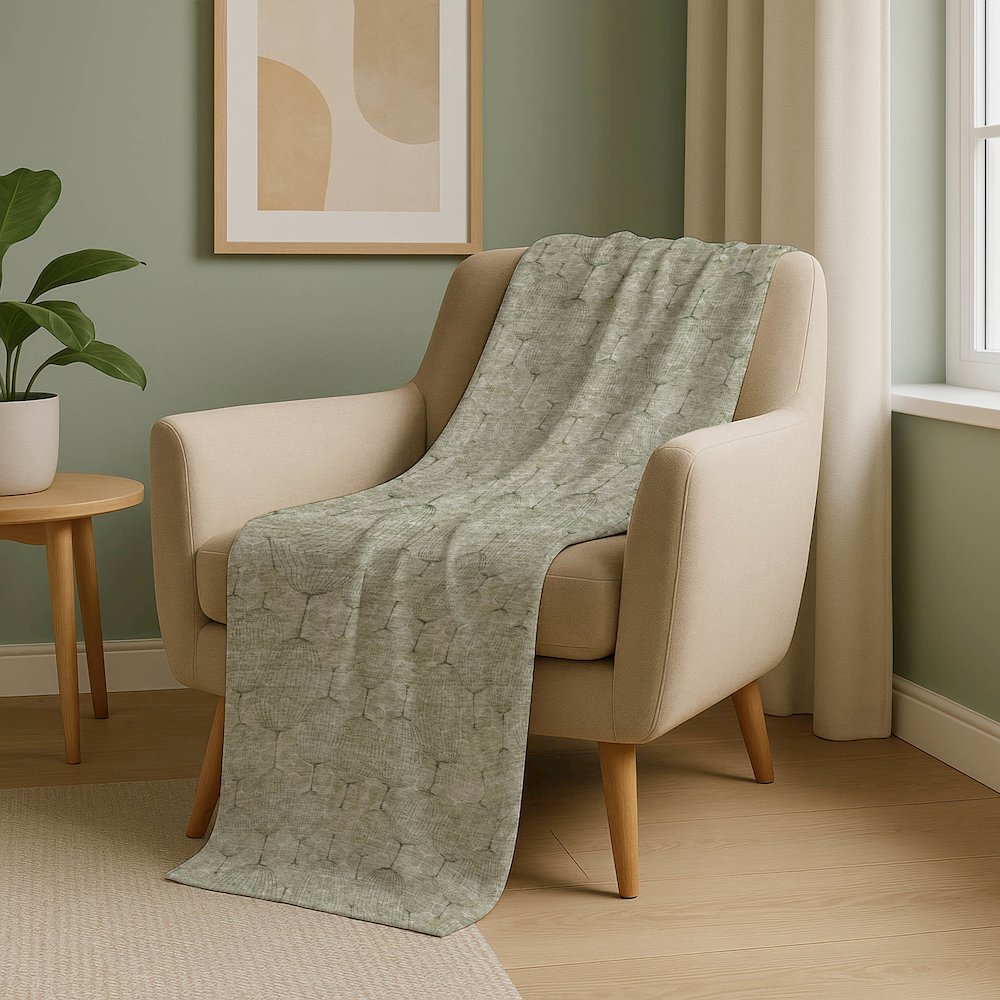 Premium Machine Washable ASB732 Aloe 50" x 70" Sherpa Throw Blanket. Picture 5
