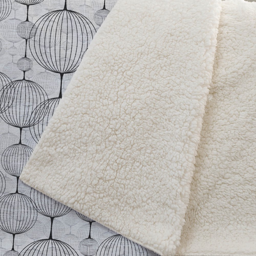 Premium Machine Washable ASB732 White 50" x 70" Sherpa Throw Blanket. Picture 2