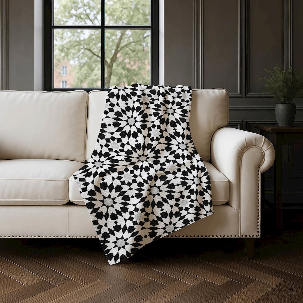 Premium Machine Washable ASB734 Black 50" x 70" Sherpa Throw Blanket. Picture 4