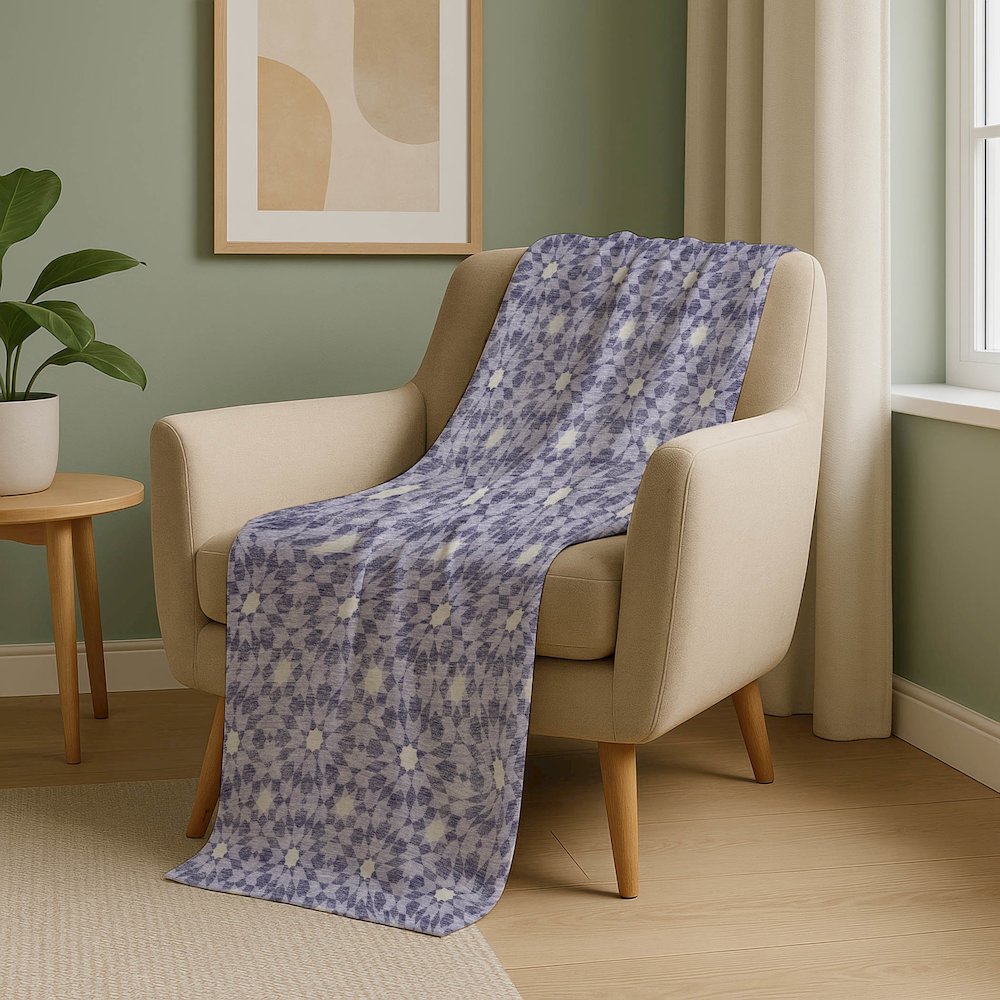 Premium Machine Washable ASB734 Lilac 50" x 70" Sherpa Throw Blanket. Picture 5