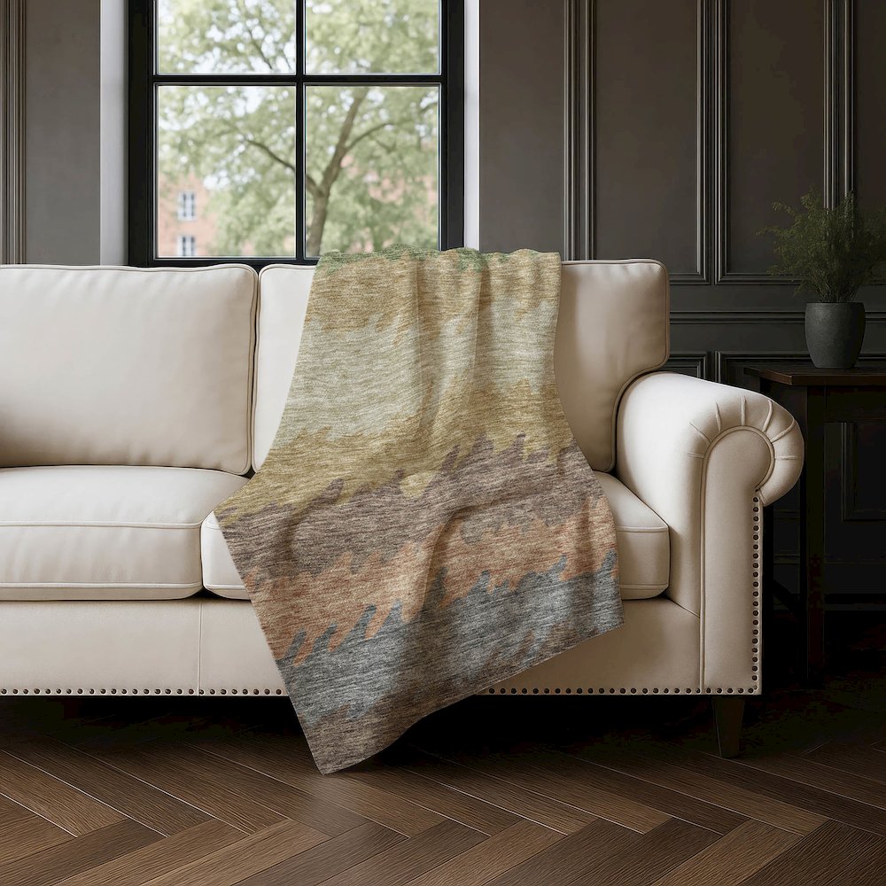 Premium Machine Washable ASB736 Chocolate 50" x 70" Sherpa Throw Blanket. Picture 4
