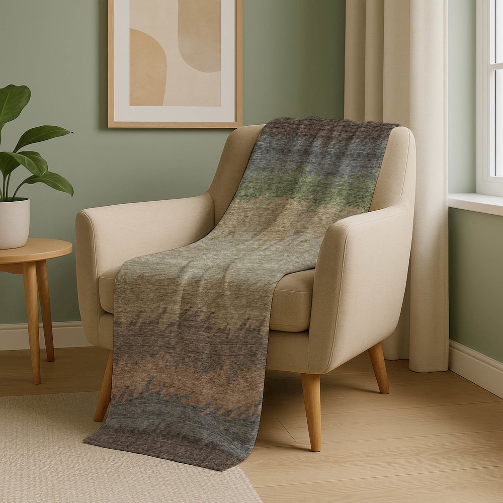 Premium Machine Washable ASB736 Chocolate 50" x 70" Sherpa Throw Blanket. Picture 5