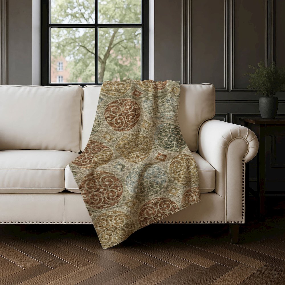 Premium Machine Washable ASB738 Taupe 50" x 70" Sherpa Throw Blanket. Picture 4