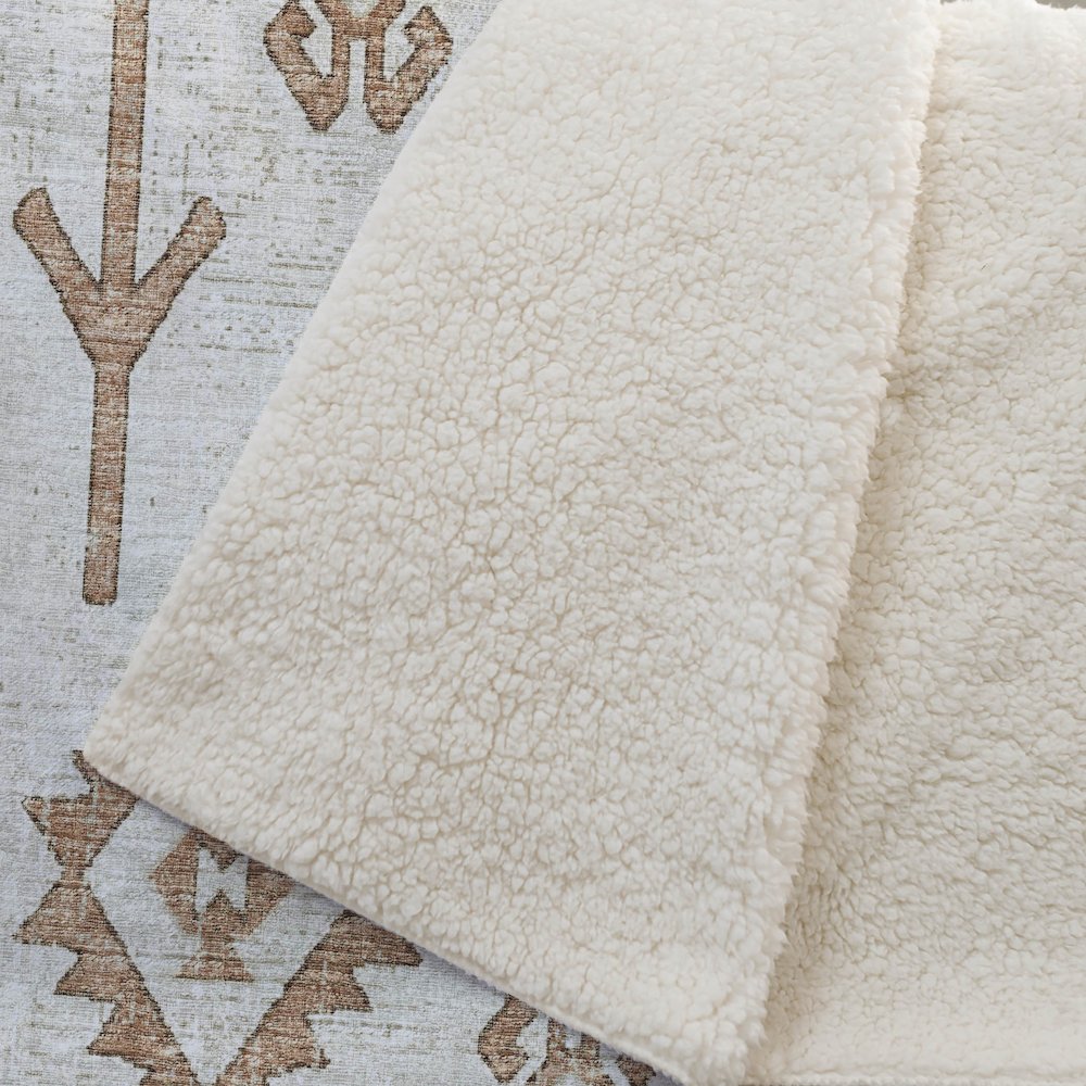 Premium Machine Washable ASB73 Canyon 50" x 70" Sherpa Throw Blanket. Picture 2