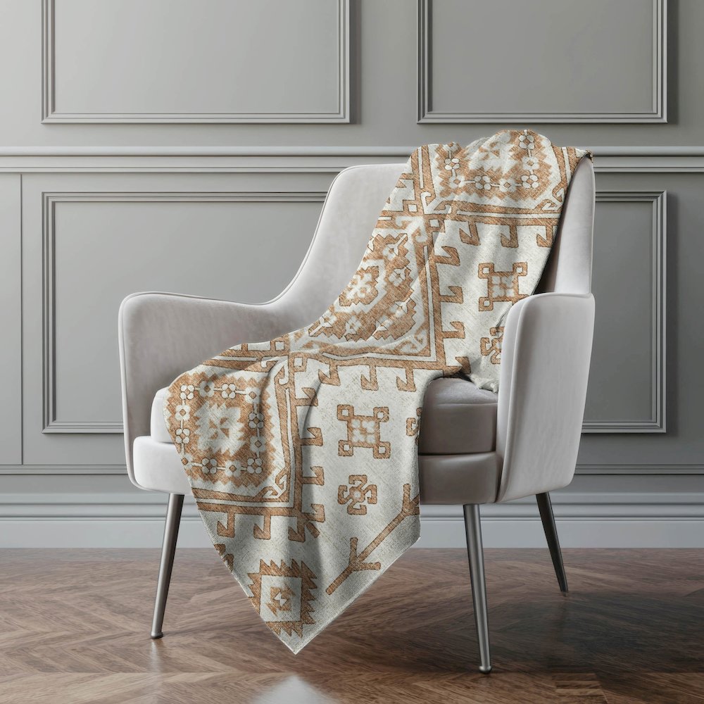 Premium Machine Washable ASB73 Canyon 50" x 70" Sherpa Throw Blanket. Picture 5