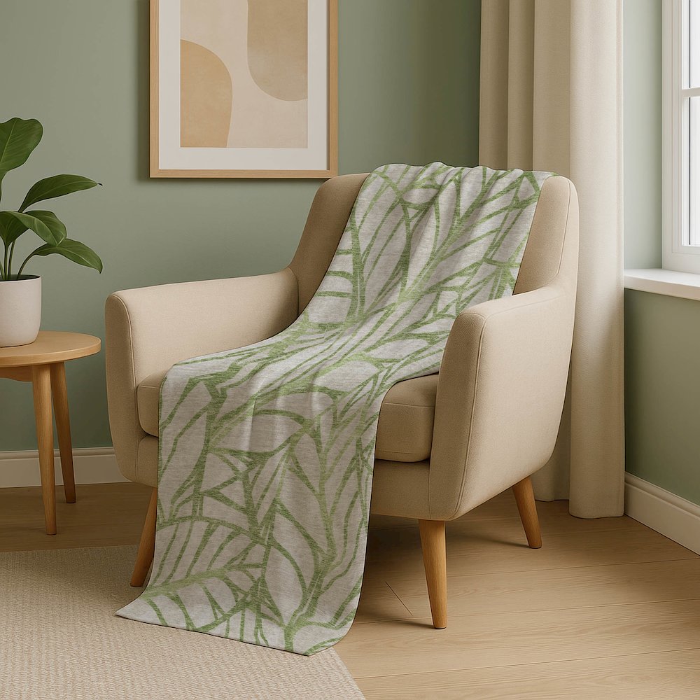 Premium Machine Washable ASB741 Aloe 50" x 70" Sherpa Throw Blanket. Picture 5