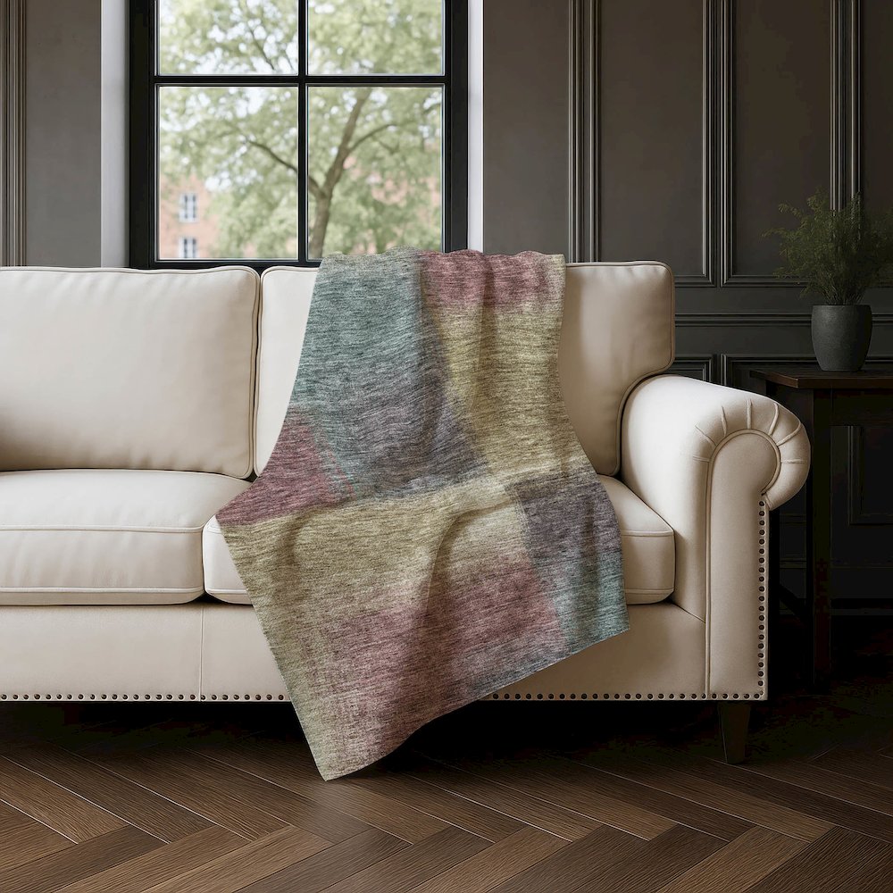 Premium Machine Washable ASB742 Beige 50" x 70" Sherpa Throw Blanket. Picture 4