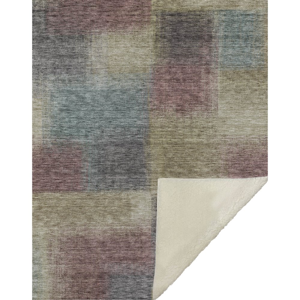 Premium Machine Washable ASB742 Beige 50" x 70" Sherpa Throw Blanket. Picture 1