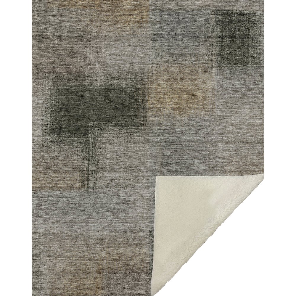 Premium Machine Washable ASB742 Taupe 50" x 70" Sherpa Throw Blanket. Picture 1