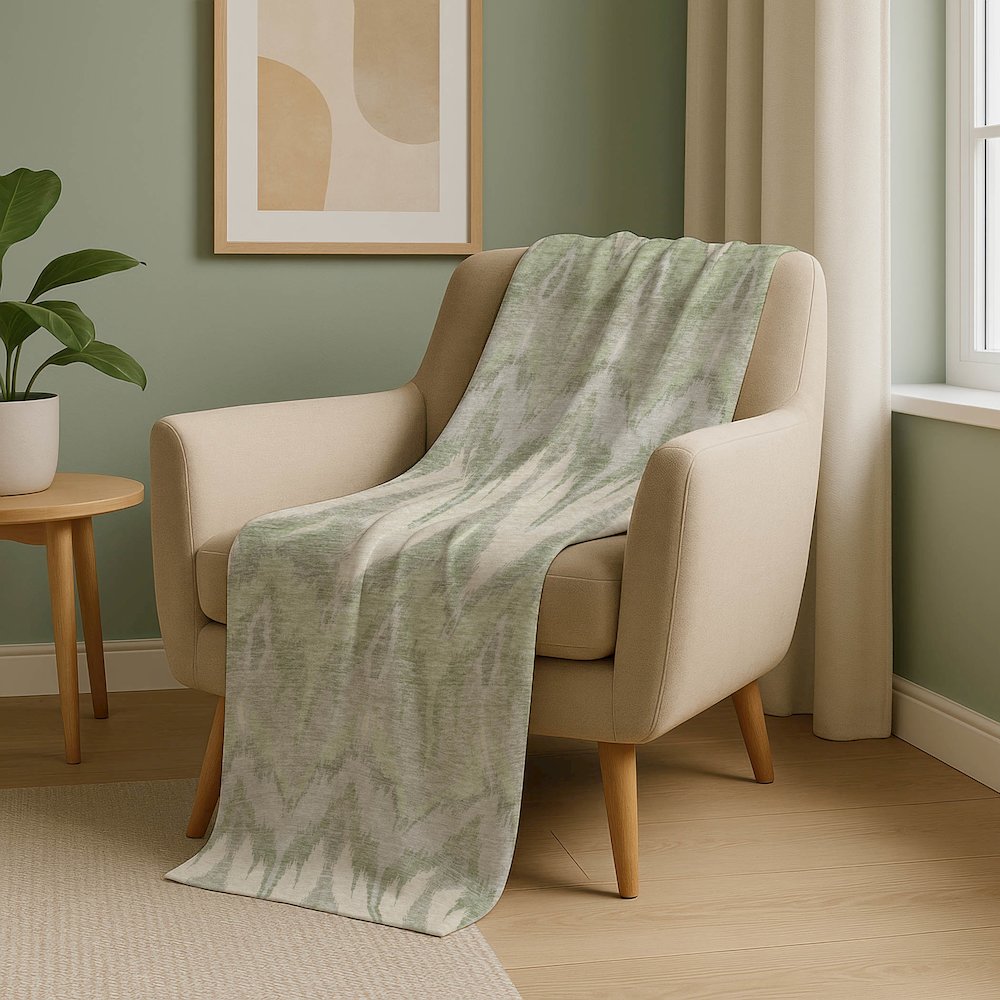 Premium Machine Washable ASB743 Aloe 50" x 70" Sherpa Throw Blanket. Picture 5