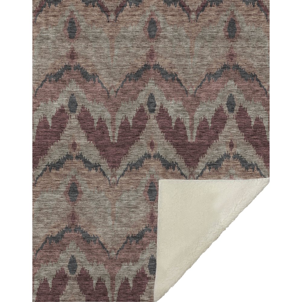 Premium Machine Washable ASB743 Burgundy 50" x 70" Sherpa Throw Blanket. Picture 1