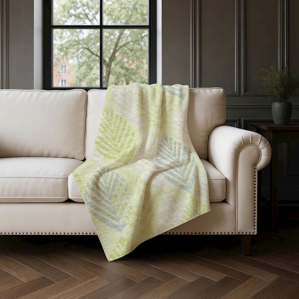 Premium Machine Washable ASB744 Aloe 50" x 70" Sherpa Throw Blanket. Picture 4