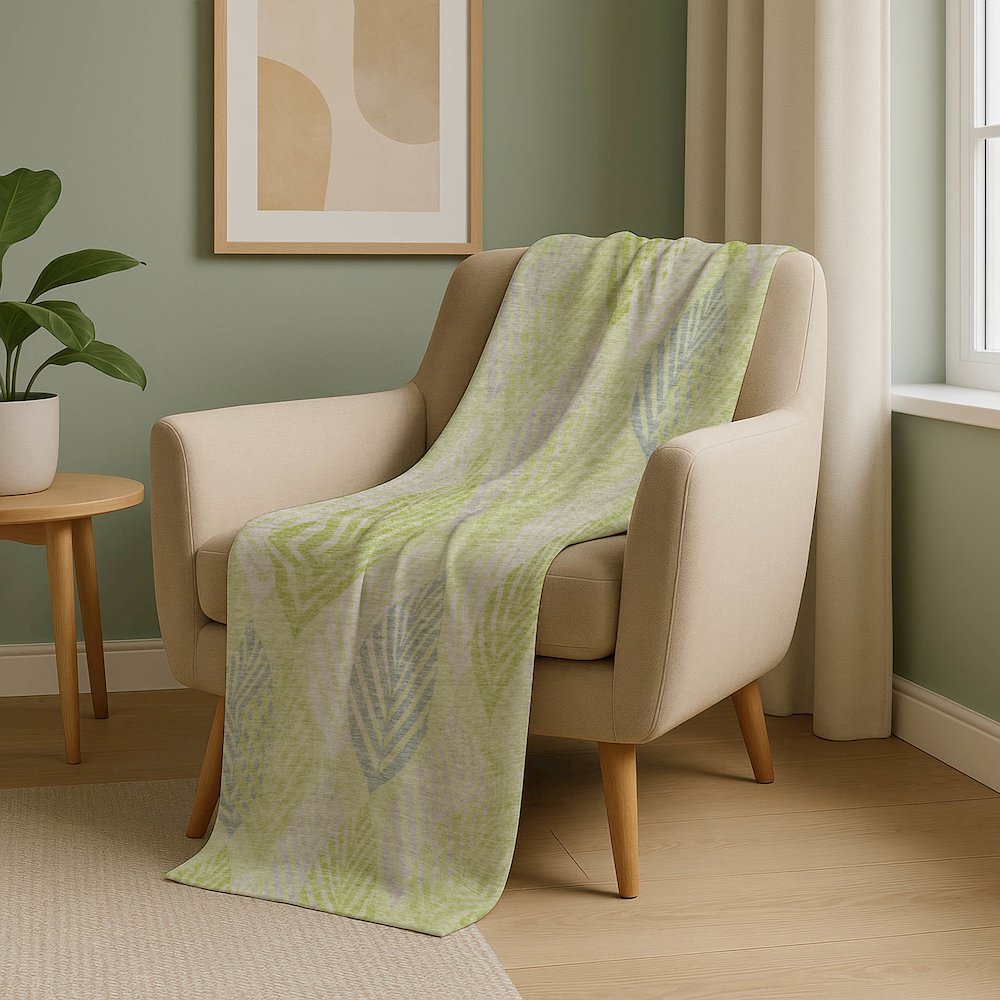 Premium Machine Washable ASB744 Aloe 50" x 70" Sherpa Throw Blanket. Picture 5