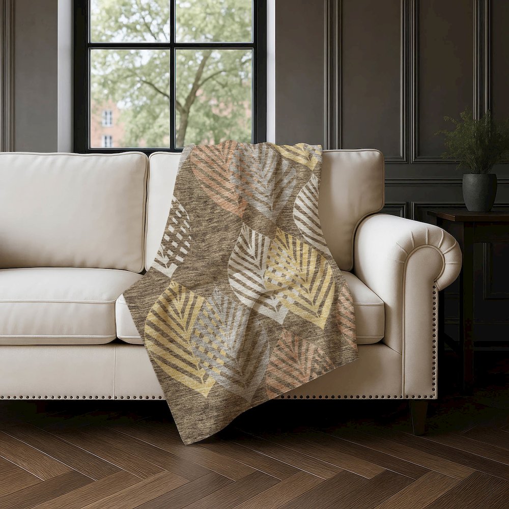 Premium Machine Washable ASB744 Chocolate 50" x 70" Sherpa Throw Blanket. Picture 4