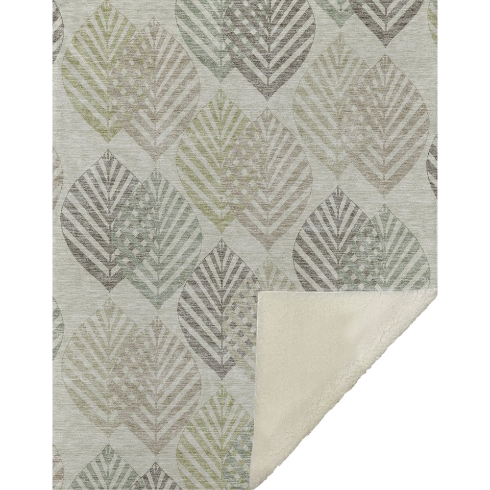 Premium Machine Washable ASB744 Taupe 50" x 70" Sherpa Throw Blanket. Picture 1