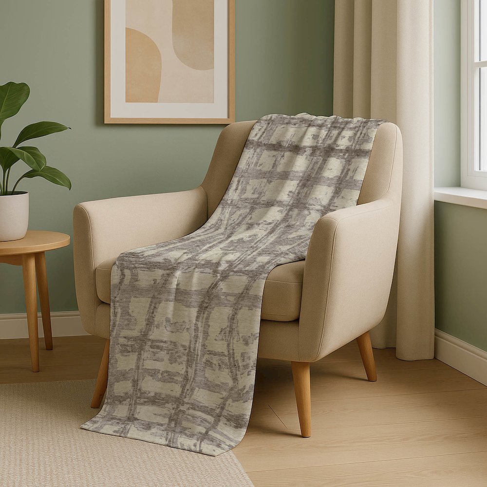 Premium Machine Washable ASB745 Beige 50" x 70" Sherpa Throw Blanket. Picture 5