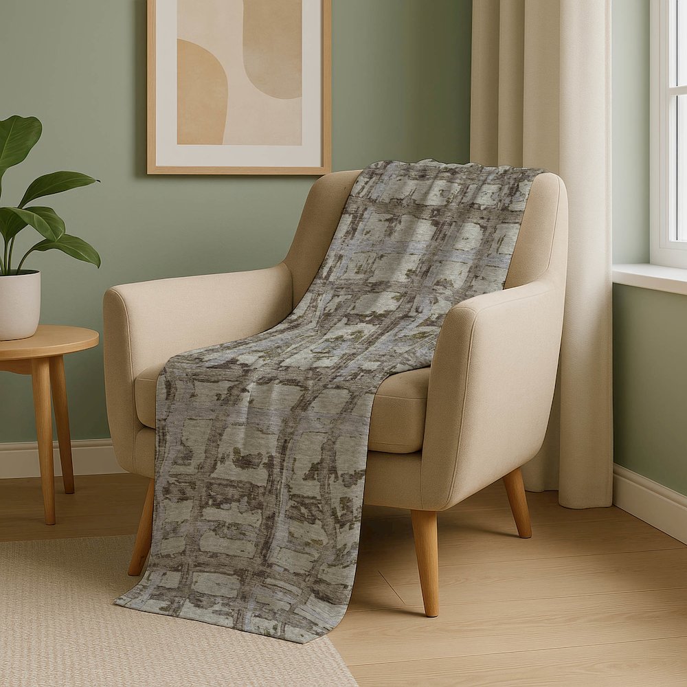 Premium Machine Washable ASB745 Taupe 50" x 70" Sherpa Throw Blanket. Picture 5