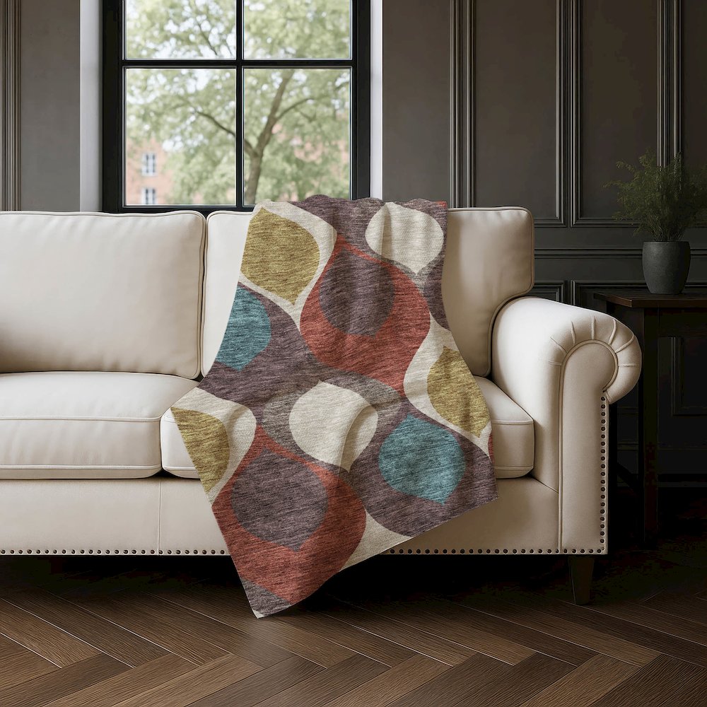 Premium Machine Washable ASB749 Brown 50" x 70" Sherpa Throw Blanket. Picture 4